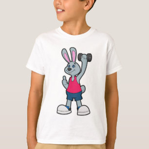 Camiseta Coelho na Malhação com Dumbbell