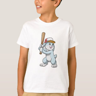Camiseta Coelho no Baseball com Baco de Baseball