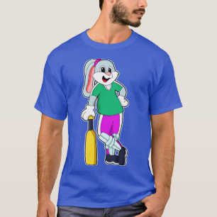 Camiseta Coelho no Cricket com morcego de Cricket