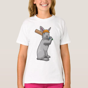 Camiseta Coelho no Cricket com morcego de Cricket