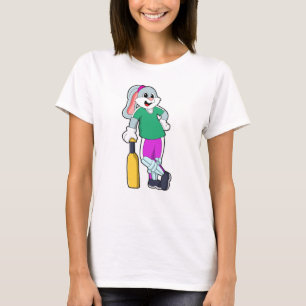 Camiseta Coelho no Cricket com morcego de Cricket