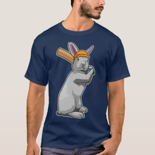 Camiseta Coelho no Cricket com morcego de Cricket