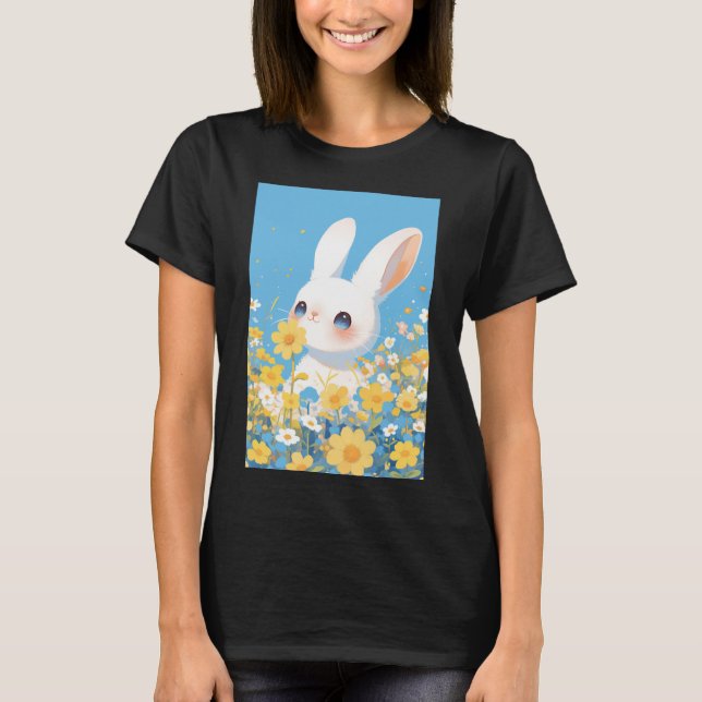 Camiseta Coelho no Prado Ensolarado (Frente)