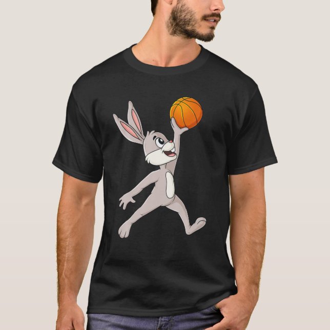 Camiseta Coelho páscoa A Basquete de Dunga (Frente)