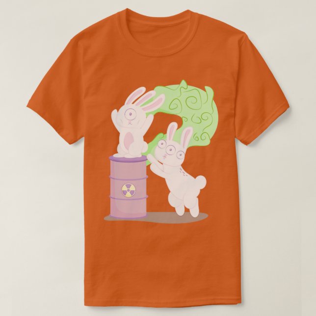 Camiseta Coelho radioativo (Frente do Design)