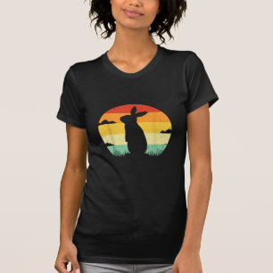 Camiseta Coelho Retro Estilo Vintage 80s Estilo Bunny Lover