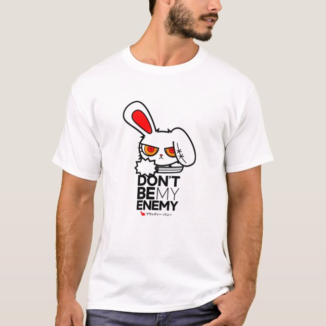 Camiseta Coelho sangrento meu inimigo 1 (Frente)