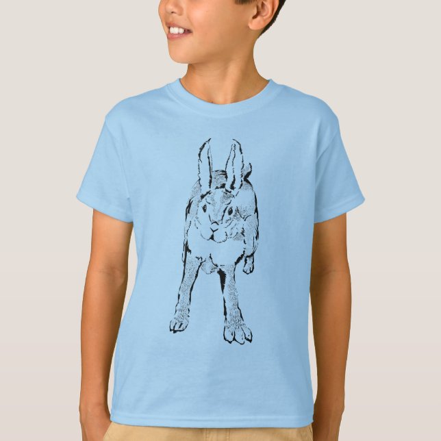 Camiseta Coelho Selvagem de Compras (Frente)