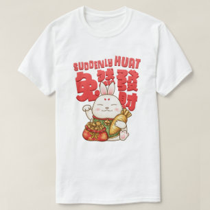 Camiseta Coelho Sortudo de Ano Novo Chinês