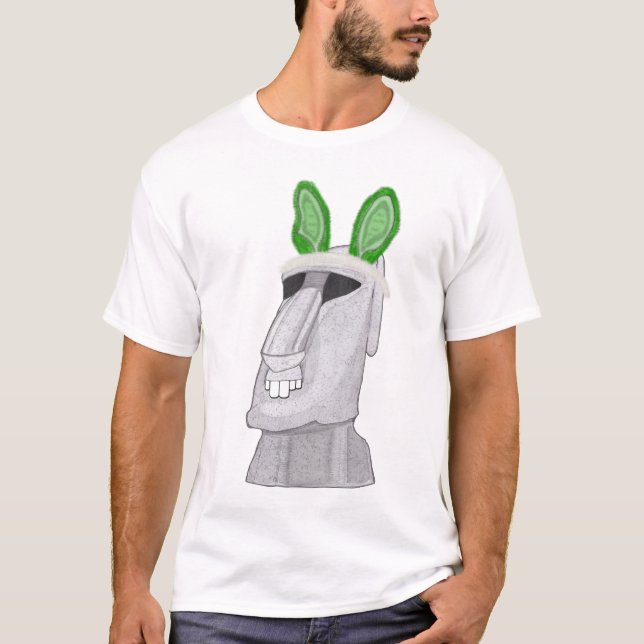 Camiseta Coelho verde da páscoa (ilha) (Frente)