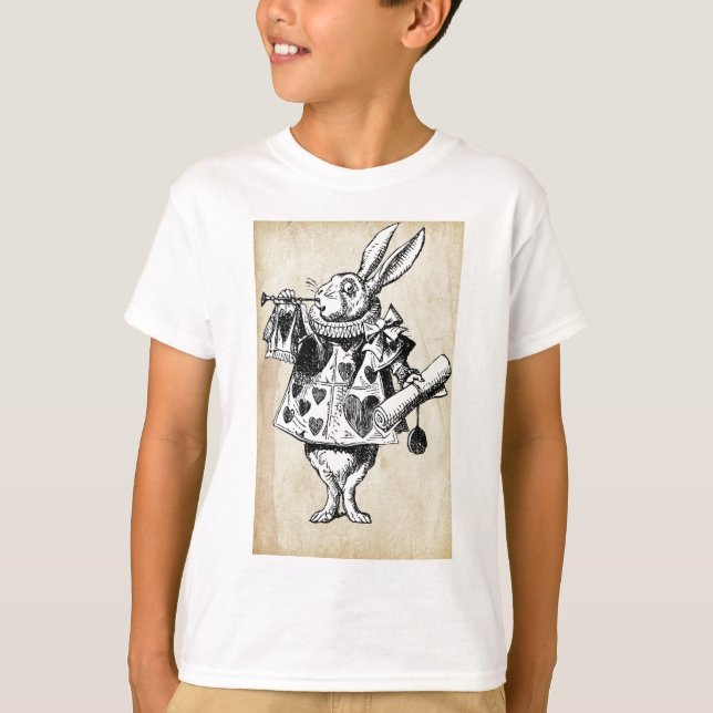 Camiseta Coelho Vintage em Corações (Frente)