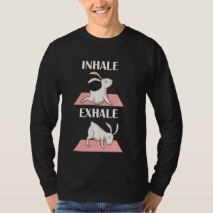 Camiseta Coelho Yoga Funny Bunnie Em Posições De Yoga Espor