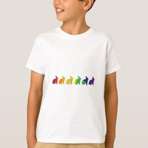 Camiseta Coelhos alegres & lésbicas do orgulho