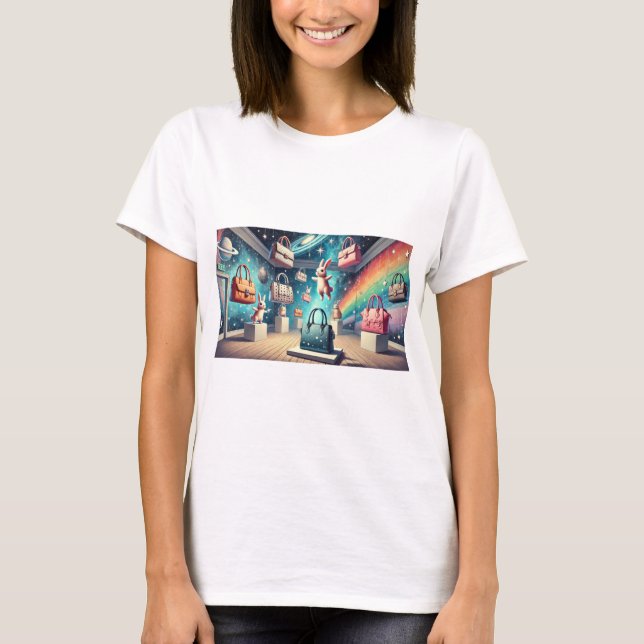 Camiseta coelhos de bolsa (Frente)