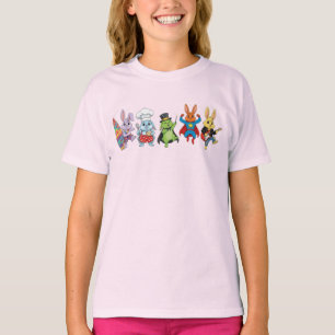 Camiseta Coelhos Wacky Baker Cartoon