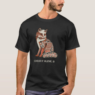 Camiseta Coeur D' Alene Idaho Tribal Fox Native American Ha