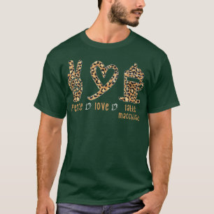 Camiseta Coff de Impressão Leopardo-Cuta de Macchiato Latin