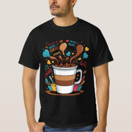 Camiseta Coffee Chaos & Confidence T-Shirt – Funny Motivati