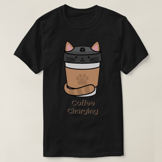 Camiseta Coffee Charging 1 (Frente do Design)
