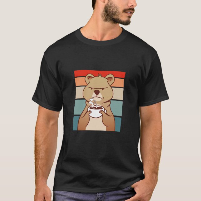 Camiseta Coffee Coffee Angry Bear (Frente)