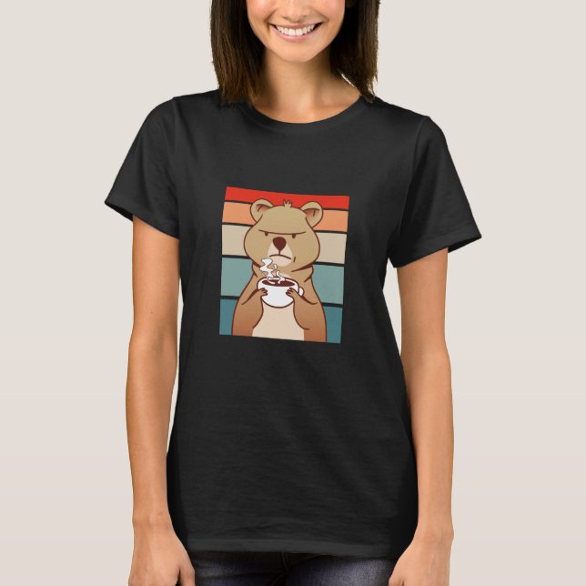 Camiseta Coffee Coffee Angry Bear (Frente)