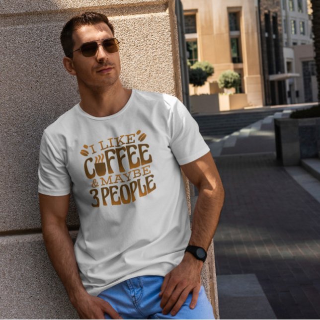 Camiseta Coffee Coffee Cote Engraçado (Criador carregado)