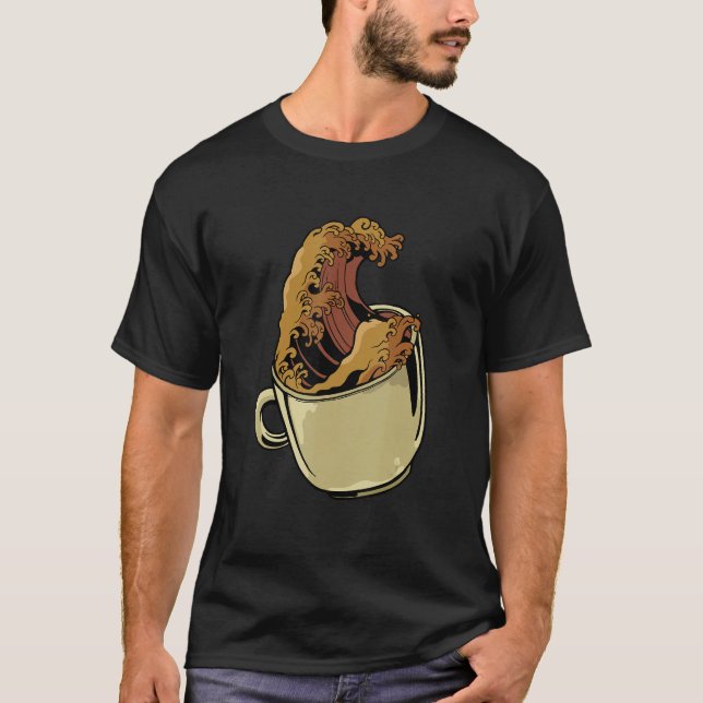 Camiseta Coffee coffee drinker artwork motif (Frente)