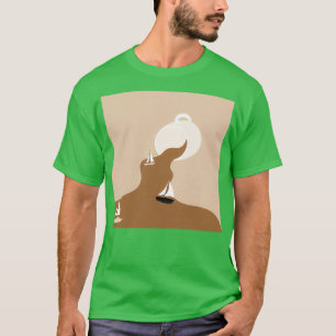 Camiseta Coffee Derramar River Scenery 1
