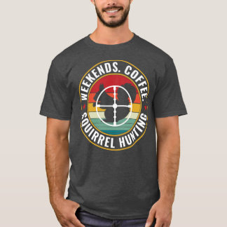 Camiseta Coffee e Squirrel Hunti