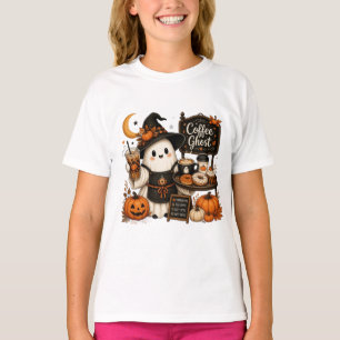 Camiseta Coffee Ghost Barista Espiritismo do Abobrinha Te