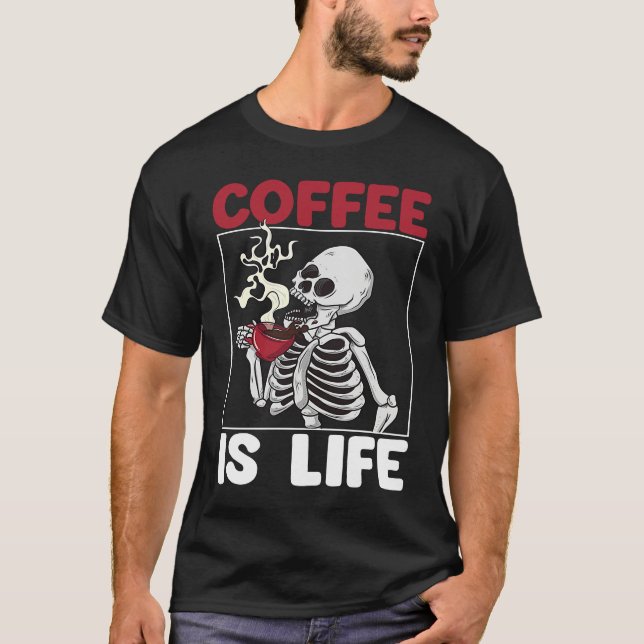 Camiseta Coffee Is Love Scary Pirates Skull Women  Pirates  (Frente)