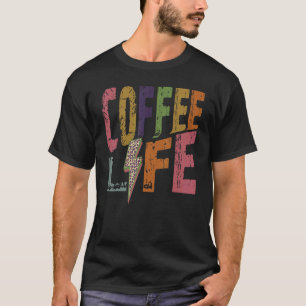 Camiseta Coffee Life Retro Coffee Caffeine Bebendo