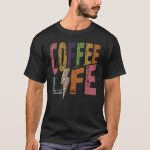 Camiseta Coffee Life Retro Coffee Caffeine Bebendo
