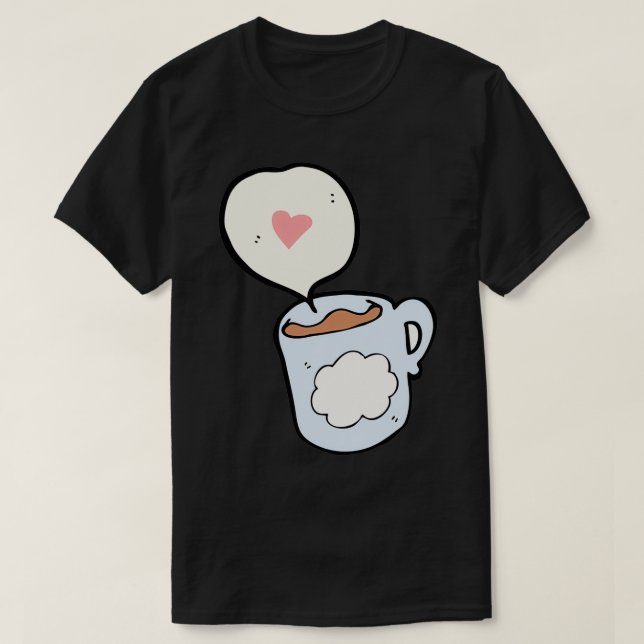 Camiseta Coffee Love Funny Design (Frente do Design)