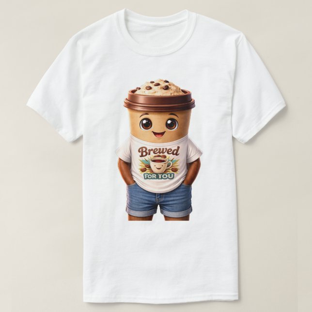 Camiseta Coffee Man – Fun Design for True Caffeine Kings (Frente do Design)
