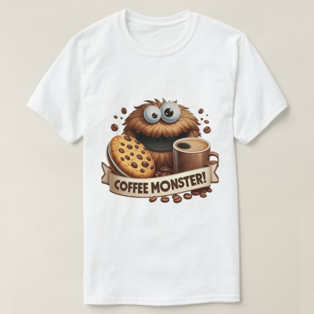 Camiseta Coffee Monster  (Frente do Design)