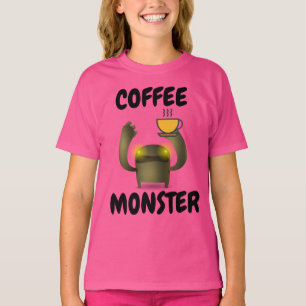 Camiseta COFFEE MONSTER Funny Kids T-shirts