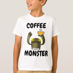 Camiseta COFFEE MONSTER Funny Kids T-shirts