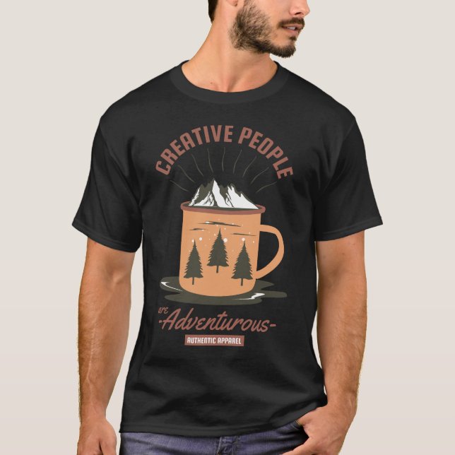 Camiseta Coffee Mug do Creative Pessoas Adventure (Frente)