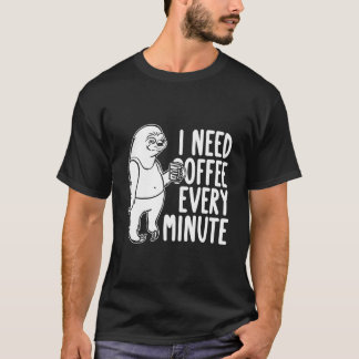 Camiseta Coffee Roaster Roasting Cafe Barista Coffee Sloth