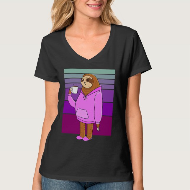 Camiseta coffee sloth (Frente)