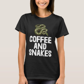 Camiseta Coffee & Snakes T Python Slithering Tees Funny Sna