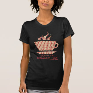 Camiseta Coffee t-shit com frase de Jackie Chan.