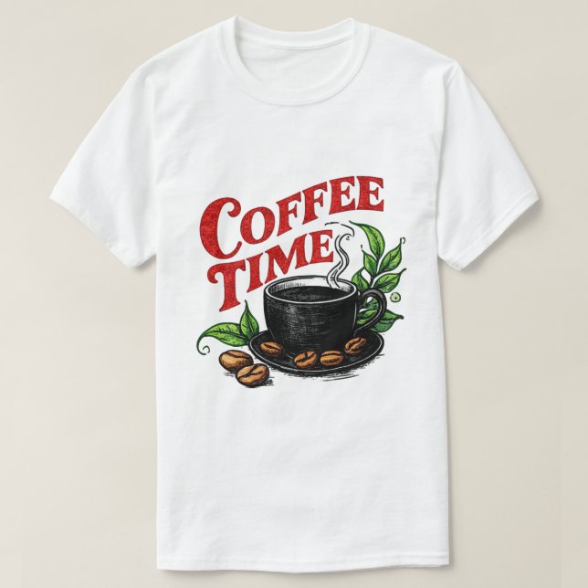 Camiseta Coffee Time  (Frente do Design)
