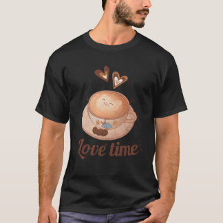 Camiseta coffee time is love time funny kawaii coffee frien