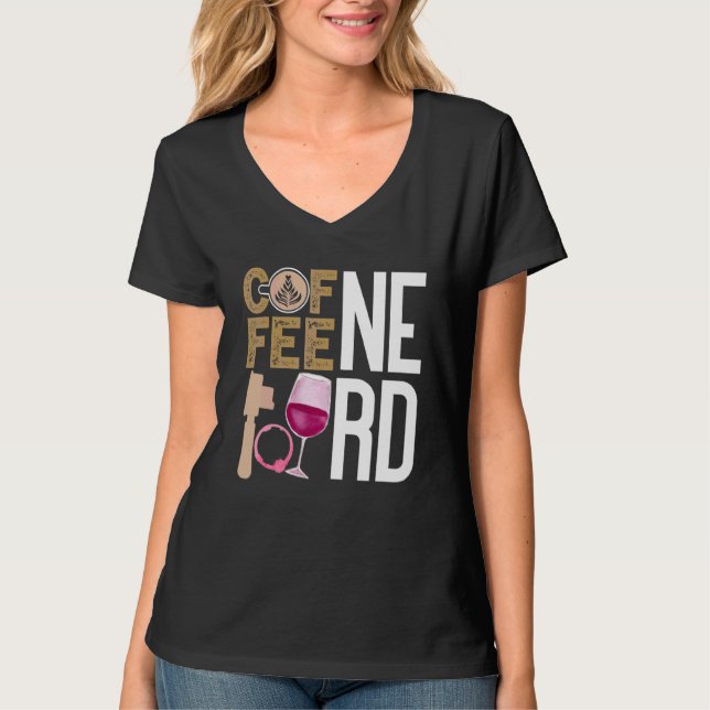 Camiseta Coffee Wine Quote Barista Legal Café Vinho 9 (Frente)