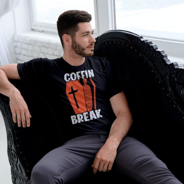 Camiseta Coffin Break Engraçado (Criador carregado)