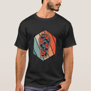 Camiseta Coffin Retro Funeral Graveyard Gótica Mortican Fl