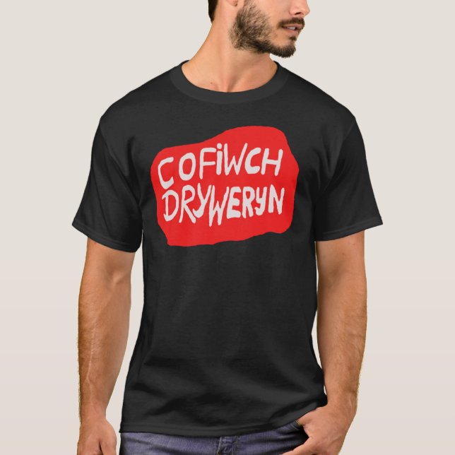 Camiseta Cofiwch Dryweryn (V3) Classic T-Shirt (Frente)