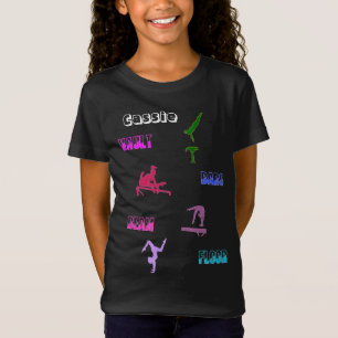 Camiseta Cofre de ginástica, Bares, Feixe, Chão